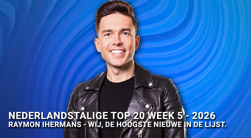 Raymon Hermans is deze week de hoogste nieuwe met zijn single WIJ