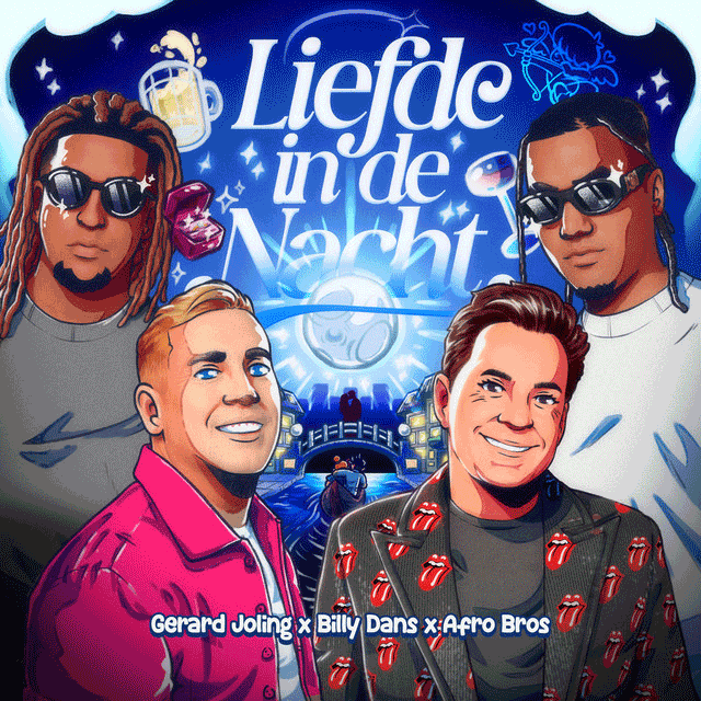 Gerard Joling, Billy Dans en Afro Bros - Liefde in de nacht  de nummer 3 in de Nederlandstalige Top 20